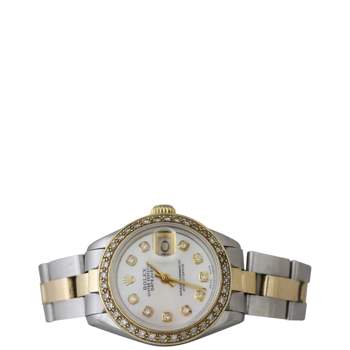 Rolex Oyster Perpetual Lady Datejust 26mm Diamond Watch - Image 3