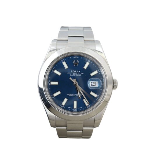 Rolex Datejust II 41 116300 Stainless Steel – Navy Blue Sunray Dial