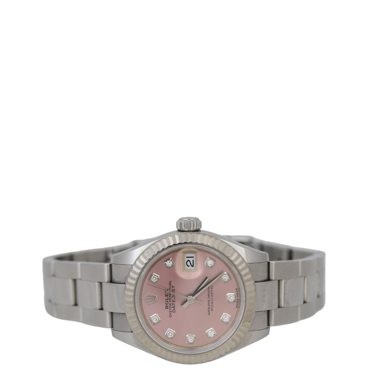 Rolex Oyster Perpetual Lady Datejust Diamond 28mm Watch - Image 3