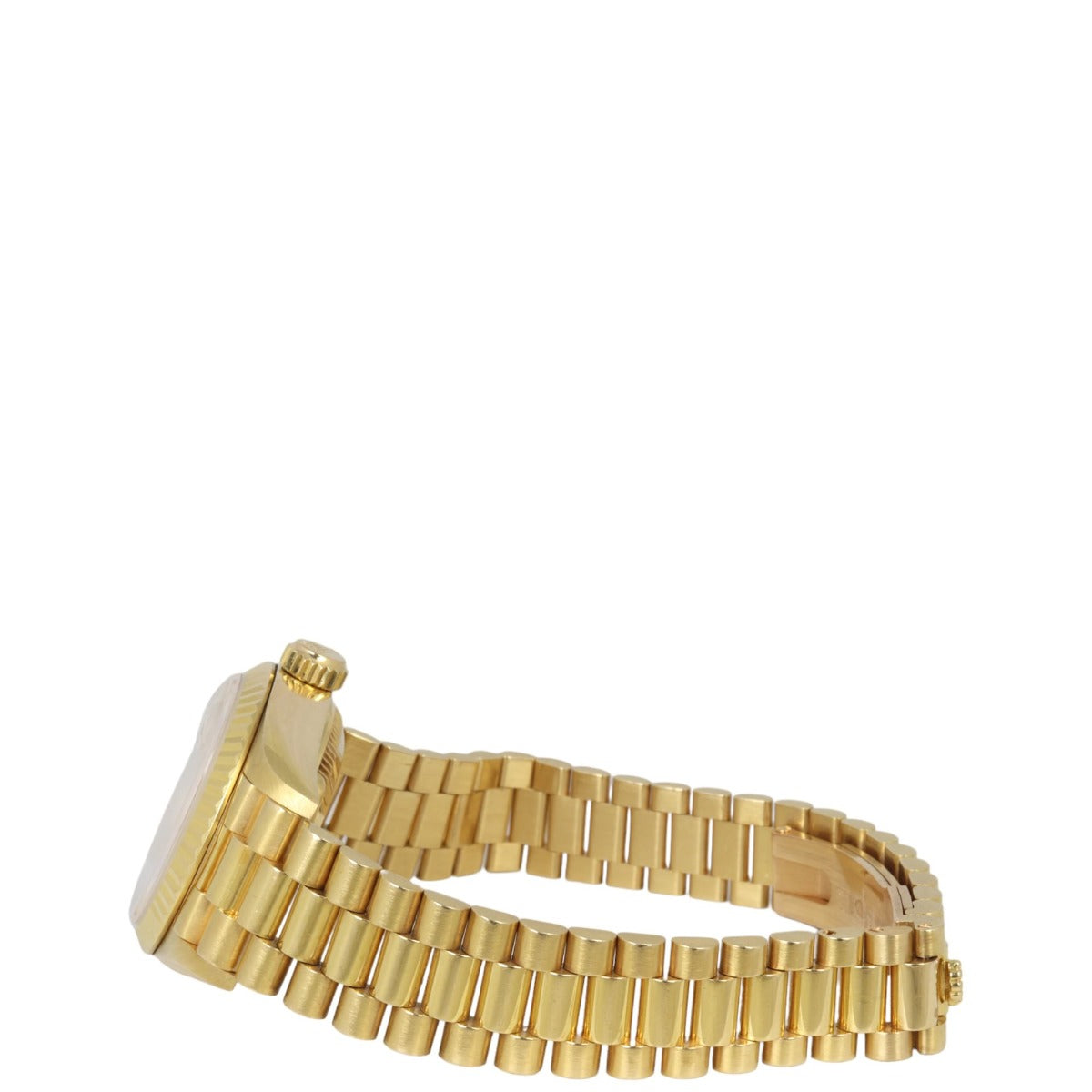 Rolex Oyster Perpetual Lady Datejust 26mm Diamond 18k Gold Watch - Image 4