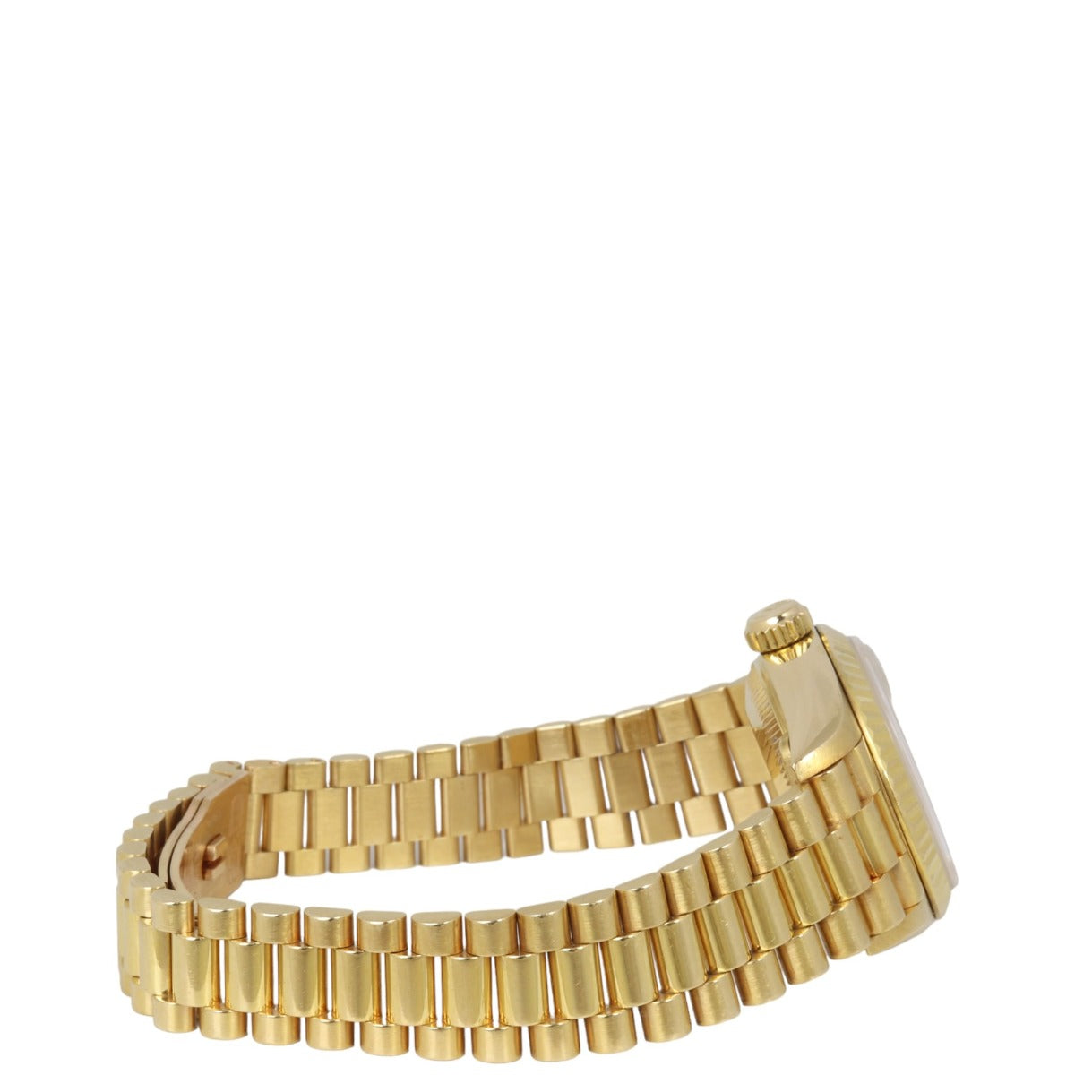 Rolex Oyster Perpetual Lady Datejust 26mm Diamond 18k Gold Watch - Image 6