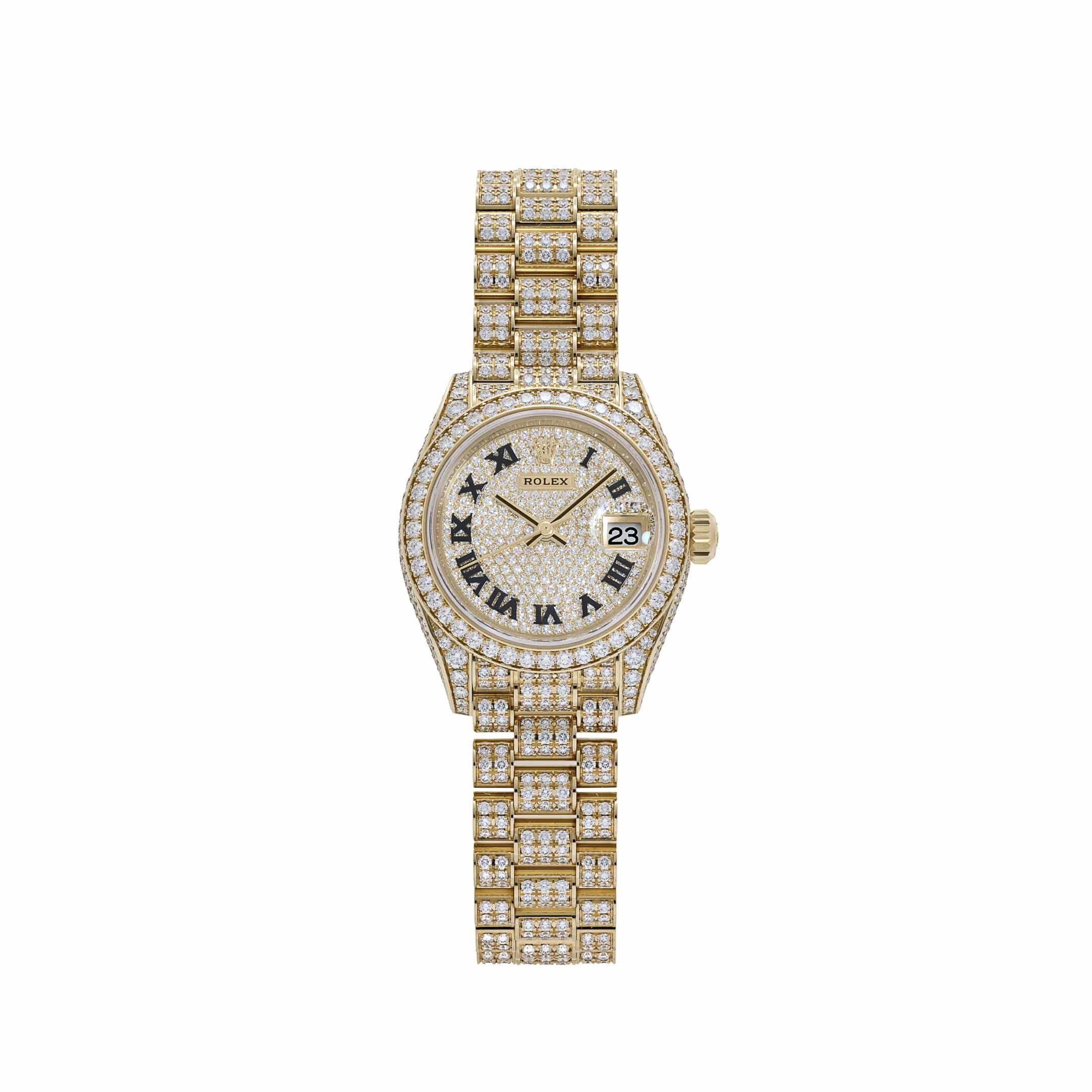 Rolex Datejust 28 279458RBR 'Ladies' Yelow Gold Diamond-Set (2021)